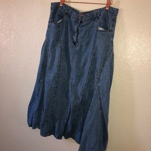 3️⃣✅2️⃣0️⃣ Faded Glory Denim Skirt